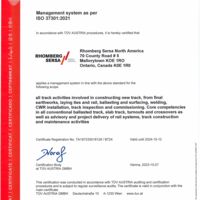 ISO 19600 CM Compliance Management Sersa Total Track Ltd.